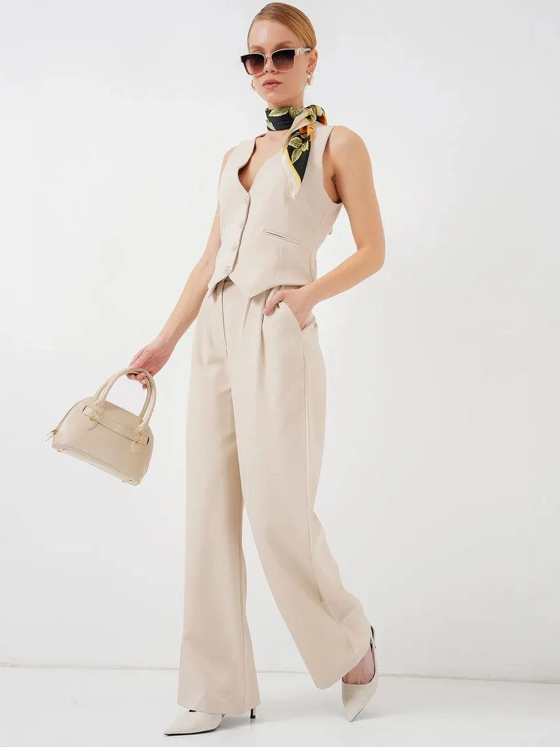 بيغ دارت BDART V-neck Buttoned Two-Piece Coord Set